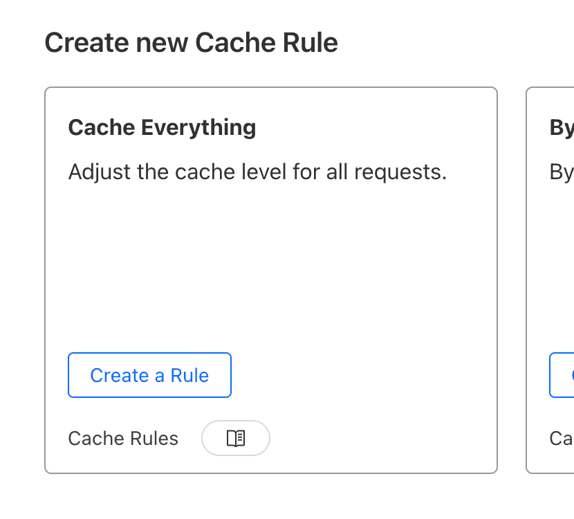 create cache rules on cloudflare select cache everything option, lighthouse optimisation