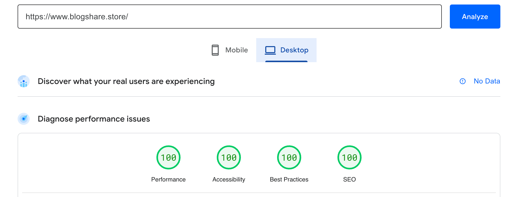 check desktop lighthouse score, lighthouse optimisation